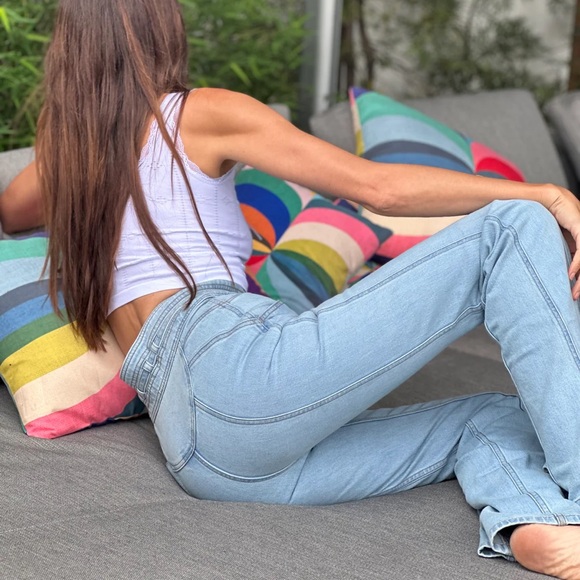 Stoned Immaculate Waiting For the Sun Bell Bottom Jeans Topanga Denim Women’s 27 - Picture 4 of 16